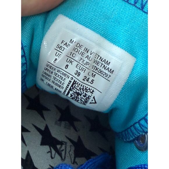 Blue Velvet Women's Sneakers - Picture 6 of 7